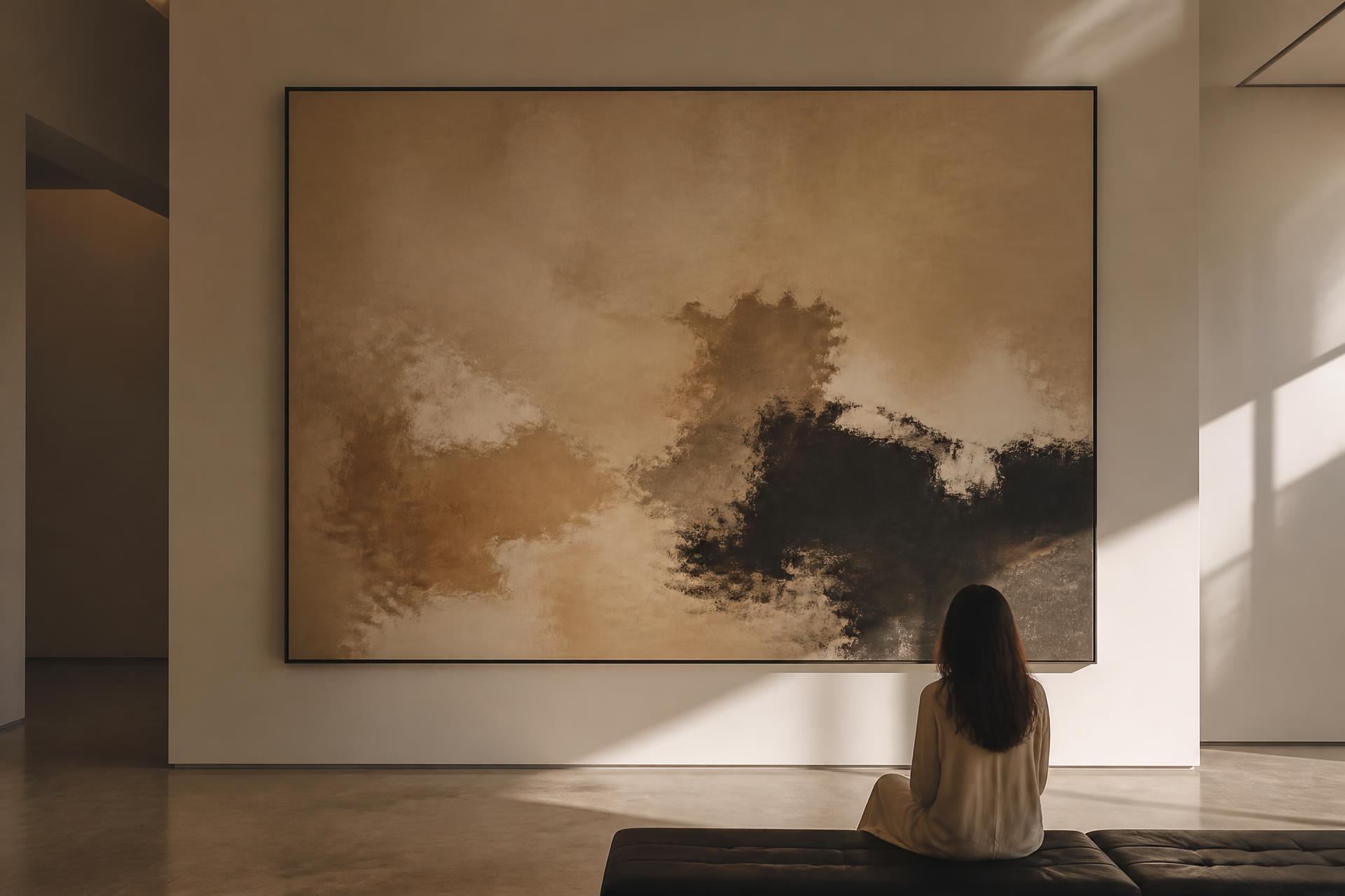 Artwork in a modern gallery